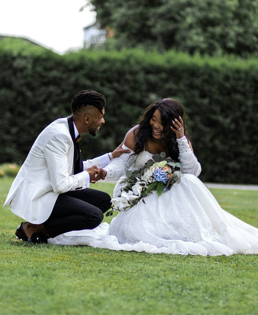 A man proposing to his partner